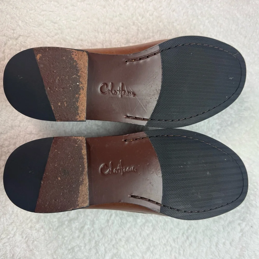 Cole Haan Men's‎ Brown Tassel Leather Loafer Dress Shoes Size 10M C01063